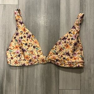 JMP HERMOSA HIGH APEX BANDED BIKINI TOP - CACTUS BLOOM PRINT